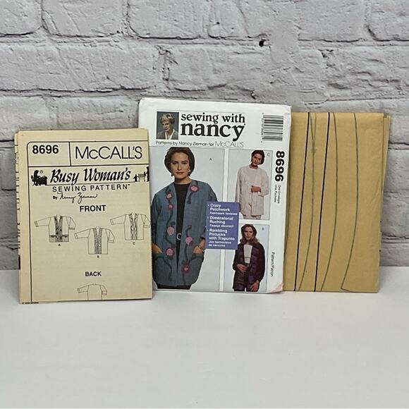 Vintage McCall's Sewing Pattern #8696 by Nancy Zieman Jacket Women's S-XL Uncut - Picture 2 of 4